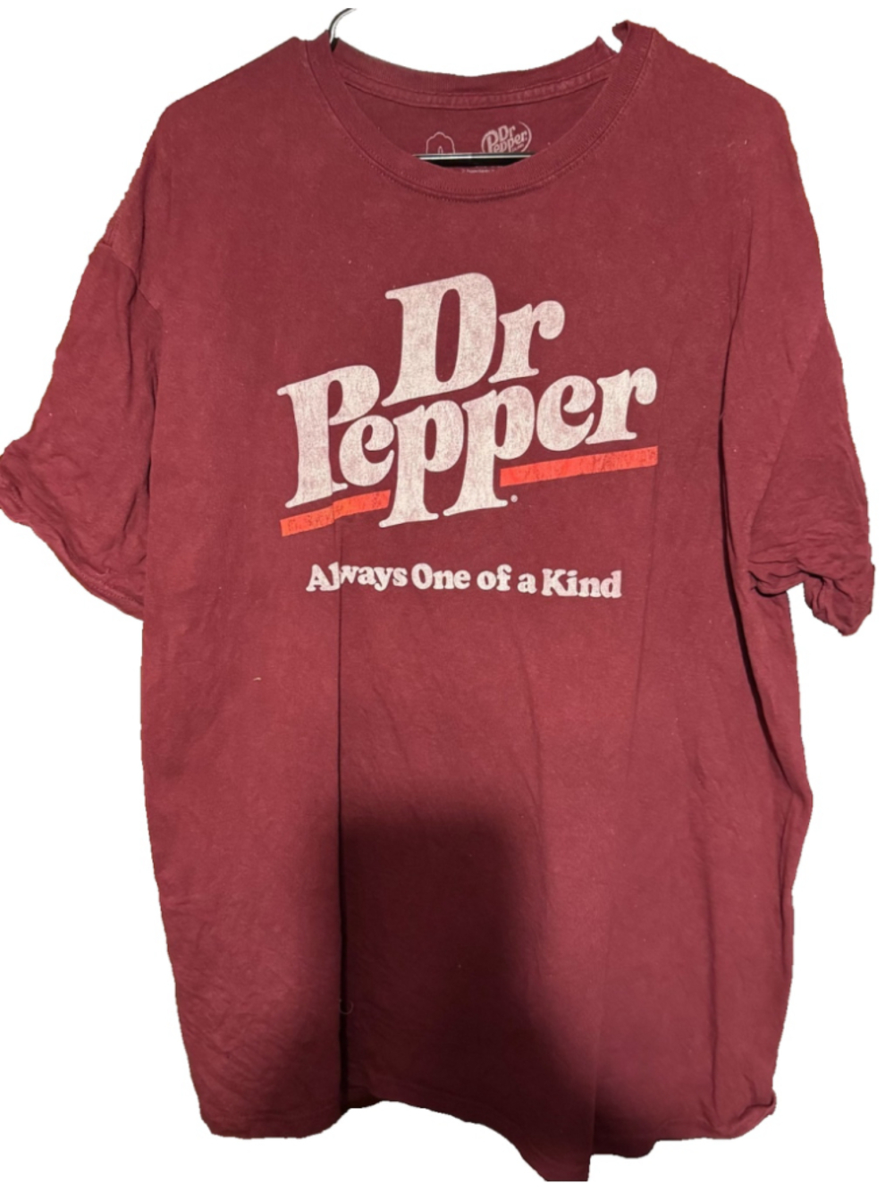 Dr. Pepper Logo Men's Size XL Red T-Shirt